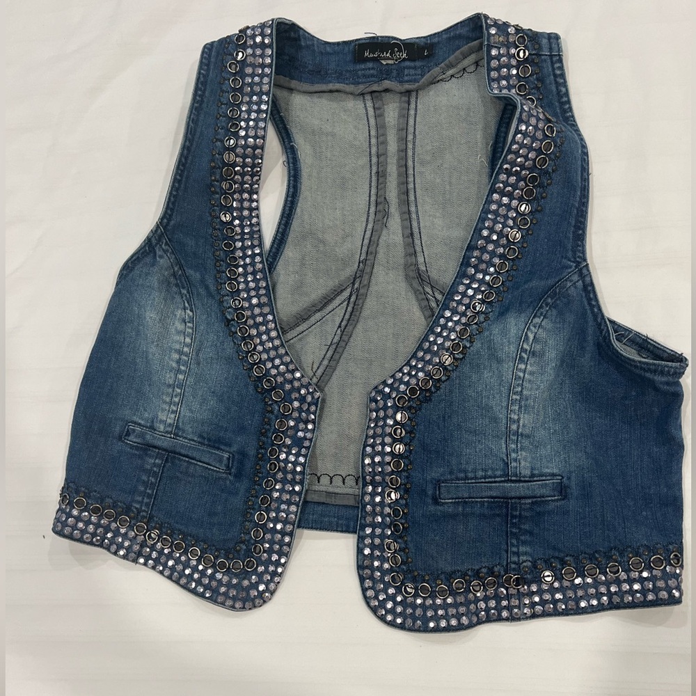 Mustard Seed Charcoal Denim Top